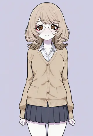 Anime portrait sample - dynamic lighting and character design