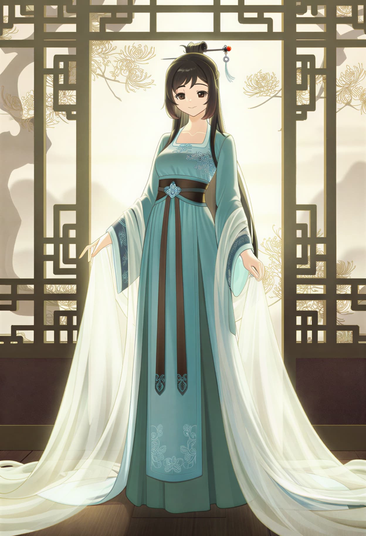 Anime portrait sample - fantasy elements and detailed rendering