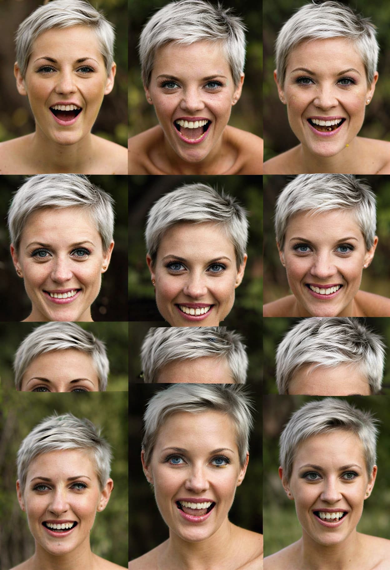 AI character sheet prompt sample — expression chart