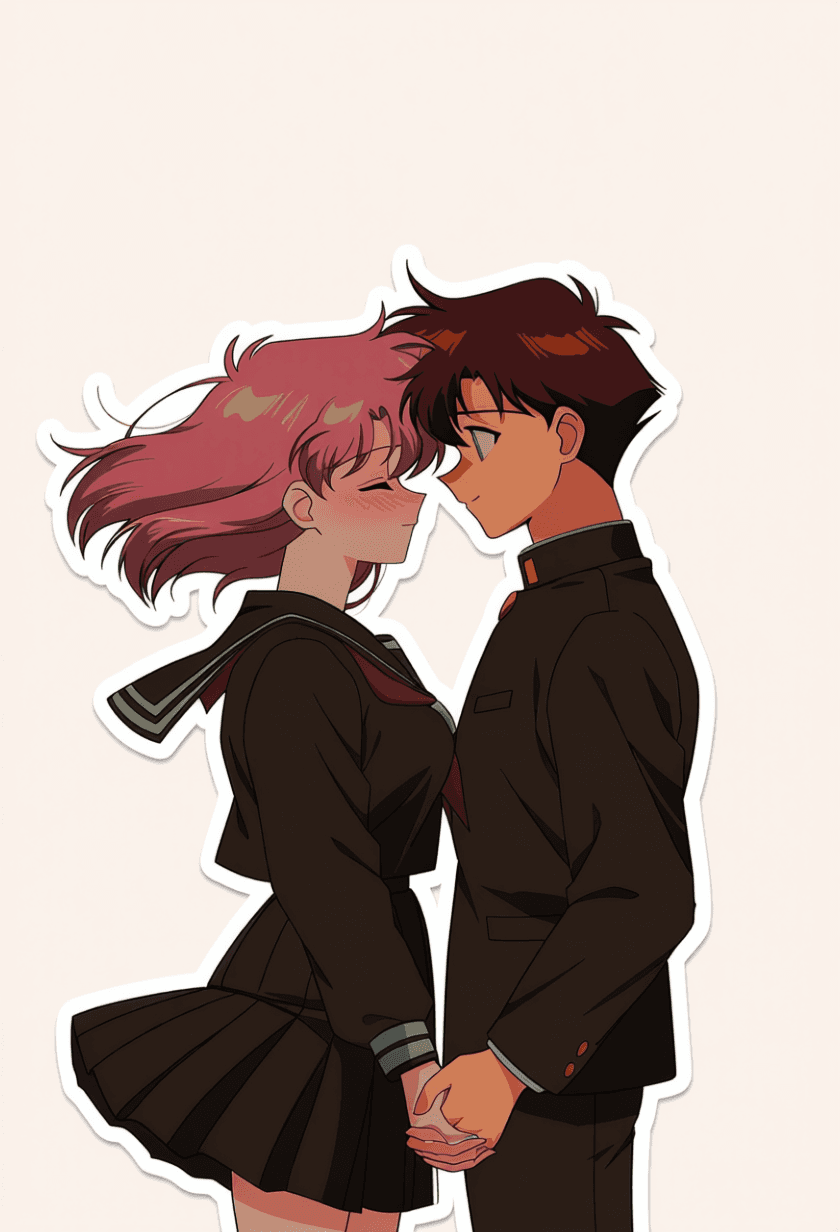 AI sticker prompt sample — die-cut ready