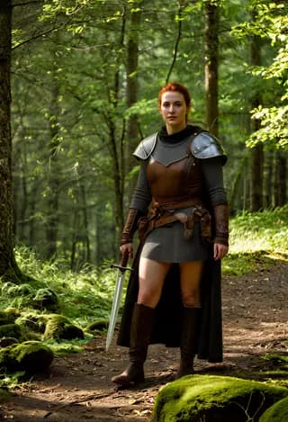 Fantasy character sample - high fantasy style and detailed rendering